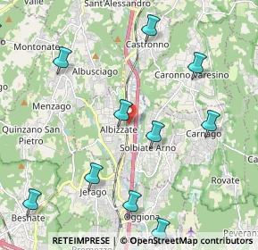 Mappa Via Luigi Cadorna, 21041 Albizzate VA, Italia (3.126)