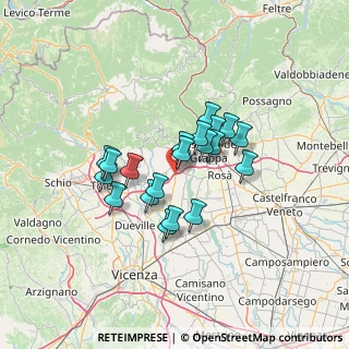 Mappa Via dell'Industria, 36060 Marostica VI, Italia (9.8995)