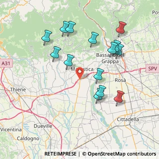Mappa Via dell'Industria, 36060 Marostica VI, Italia (7.955)