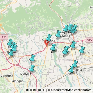 Mappa Via S. Pio X, 36060 Pianezze VI, Italia (9.379)