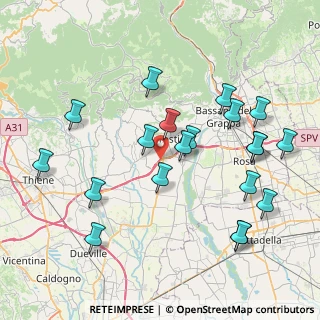 Mappa Via S. Pio X, 36060 Pianezze VI, Italia (8.5815)