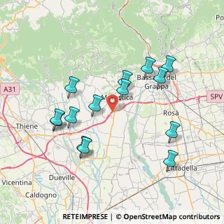 Mappa Via S. Pio X, 36060 Pianezze VI, Italia (7.52571)