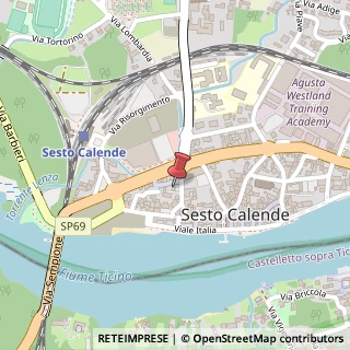 Mappa Piazza Moro Aldo, 2, 21018 Sesto Calende, Varese (Lombardia)