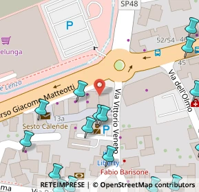 Mappa Piazza Aldo Moro, 21018 Sesto Calende VA, Italia (0.1095)