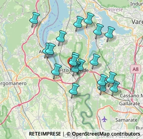 Mappa Piazza Aldo Moro, 21018 Sesto Calende VA, Italia (6.27947)