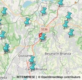 Mappa Via Giacomo Leopardi, 20836 Briosco MB, Italia (6.8)