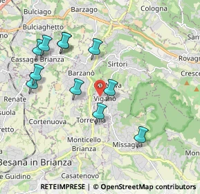 Mappa Via Giuseppe Mazzini, 23897 Viganò LC, Italia (1.97273)