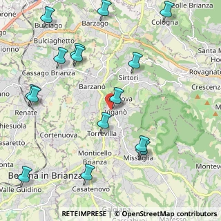Mappa Via Giuseppe Mazzini, 23897 Viganò LC, Italia (2.636)