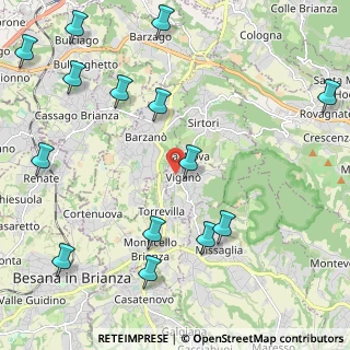 Mappa Via Giuseppe Mazzini, 23897 Viganò LC, Italia (2.78929)