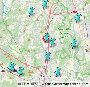 Mappa Via Bruni, 21041 Albizzate VA, Italia (5.08182)