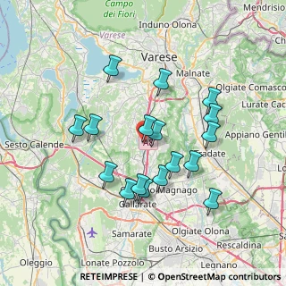 Mappa Via Bruni Carlo, 21041 Albizzate VA, Italia (6.71059)