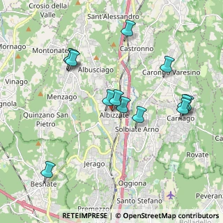 Mappa Via Bruni, 21041 Albizzate VA, Italia (1.96077)