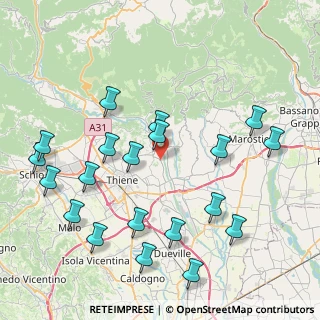 Mappa Via Ponti Alti, 36030 Zugliano VI, Italia (9.334)