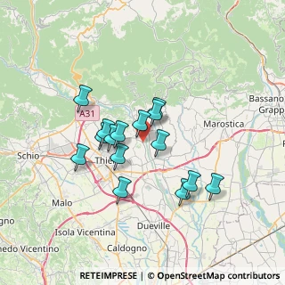 Mappa Via Ponti Alti, 36030 Zugliano VI, Italia (5.60333)