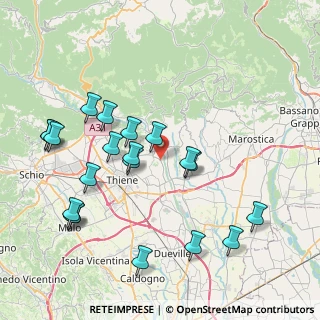 Mappa Via Ponti Alti, 36030 Zugliano VI, Italia (8.626)