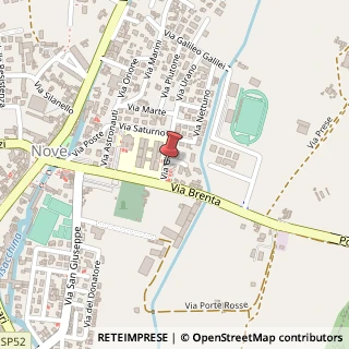 Mappa Via Giove, 10, 36055 Nove, Vicenza (Veneto)