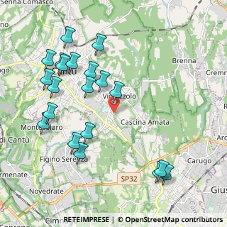 Mappa Via Segantini, 22063 Cantù CO, Italia (2.285)
