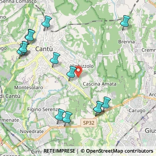Mappa Via Segantini, 22063 Cantù CO, Italia (2.70643)