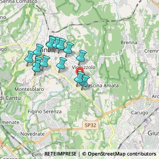 Mappa Via Segantini, 22063 Cantù CO, Italia (1.775)
