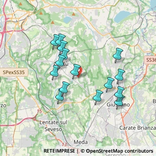Mappa Via Segantini, 22063 Cantù CO, Italia (3.46333)