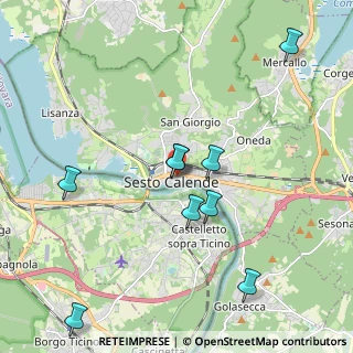 Mappa Largo San Carlo, 21018 Sesto Calende VA, Italia (2.85923)