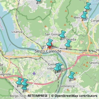 Mappa Largo San Carlo, 21018 Sesto Calende VA, Italia (2.9475)