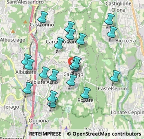 Mappa Via Carabelli Giacomo, 21040 Carnago VA, Italia (1.787)