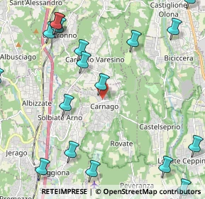 Mappa Via Carabelli Giacomo, 21040 Carnago VA, Italia (3.1165)