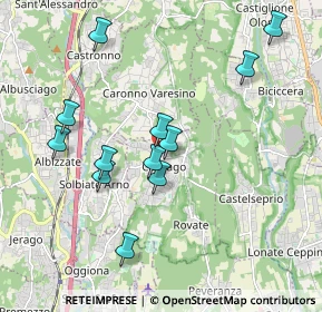 Mappa Via Carabelli Giacomo, 21040 Carnago VA, Italia (1.86)