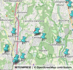 Mappa Via Carabelli Giacomo, 21040 Carnago VA, Italia (3.12316)