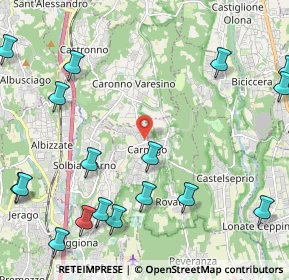 Mappa Via Carabelli Giacomo, 21040 Carnago VA, Italia (3.1365)