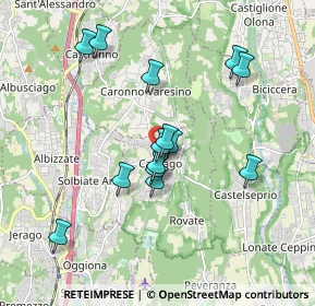Mappa Via Carabelli Giacomo, 21040 Carnago VA, Italia (1.63071)