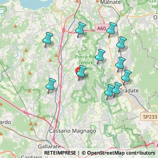 Mappa Via Giacomo Puccini, 21040 Carnago VA, Italia (3.96)