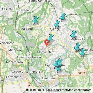 Mappa Via Per Montesolaro, 22063 Cantù CO, Italia (2.29818)