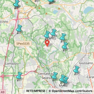 Mappa Via Per Montesolaro, 22060 Carimate CO, Italia (6.987)