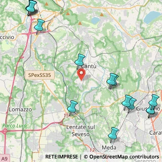 Mappa Via Per Montesolaro, 22060 Carimate CO, Italia (7.235)
