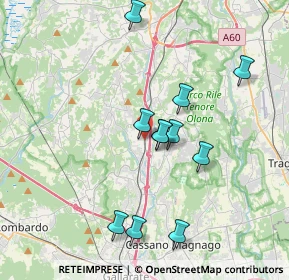 Mappa Via Giuseppe Mazzini, 21041 Albizzate VA, Italia (3.48091)