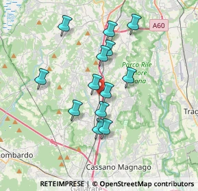 Mappa Via Giuseppe Mazzini, 21041 Albizzate VA, Italia (3.08385)
