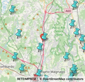 Mappa Via Giuseppe Mazzini, 21041 Albizzate VA, Italia (6.6595)