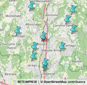 Mappa Via Giuseppe Mazzini, 21041 Albizzate VA, Italia (2.18)