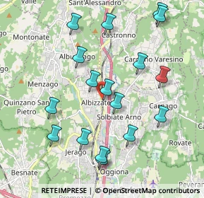 Mappa Via Giuseppe Mazzini, 21041 Albizzate VA, Italia (2.07647)