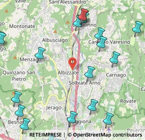 Mappa Via Giuseppe Mazzini, 21041 Albizzate VA, Italia (3.0135)