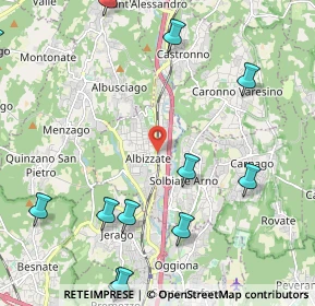 Mappa Via Giuseppe Mazzini, 21041 Albizzate VA, Italia (2.89167)