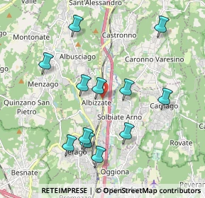 Mappa Via Giuseppe Mazzini, 21041 Albizzate VA, Italia (1.97667)
