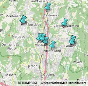Mappa Via Giuseppe Mazzini, 21041 Albizzate VA, Italia (1.78083)
