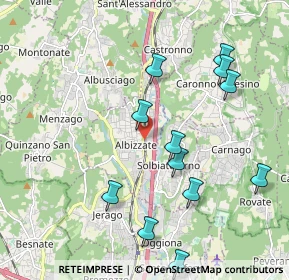 Mappa Via Giuseppe Mazzini, 21041 Albizzate VA, Italia (2.14583)