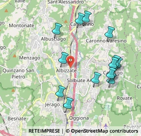 Mappa Via Giuseppe Mazzini, 21041 Albizzate VA, Italia (2.09929)