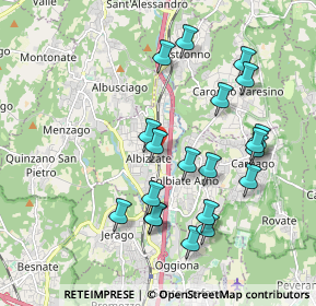 Mappa Via Giuseppe Mazzini, 21041 Albizzate VA, Italia (1.9285)