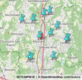 Mappa Via Giuseppe Mazzini, 21041 Albizzate VA, Italia (1.91333)