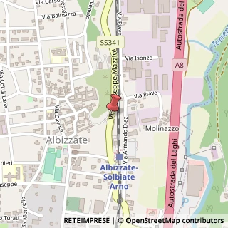 Mappa Via Giuseppe Mazzini, 31, 21041 Albizzate, Varese (Lombardia)